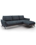 Canapé d'angle droit Modulaire Olivier 4 Places bleu - 264x171x87 cm