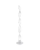 Porte-cintre Waterfall transparent - 35x35x184 cm