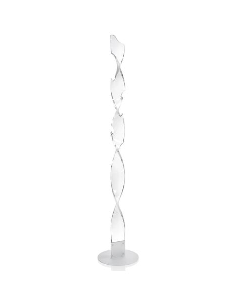 Porte-cintre Waterfall transparent - 35x35x184 cm