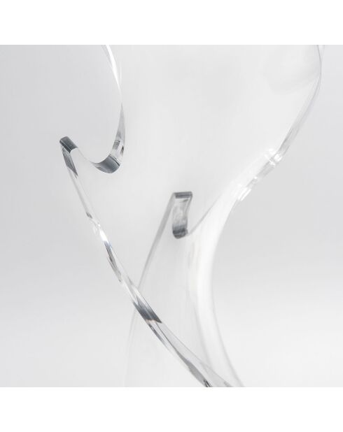 Porte-cintre Waterfall transparent - 35x35x184 cm