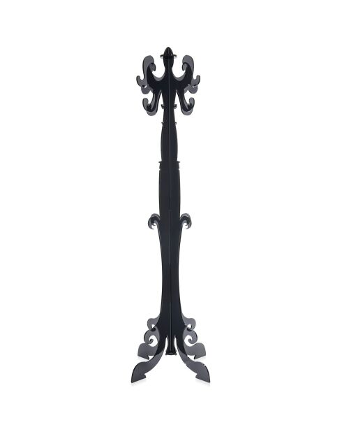 Porte-manteau Thonet noir/transparent - 56x56x173 cm