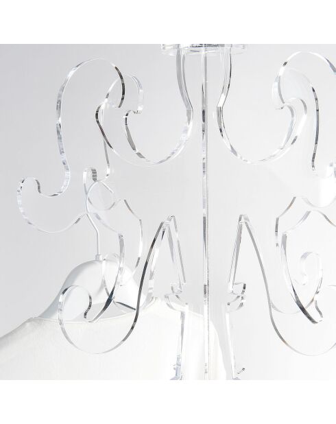 Porte-manteau Thonet transparent - 56x56x173 cm