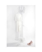 Porte-manteau Thonet transparent - 56x56x173 cm