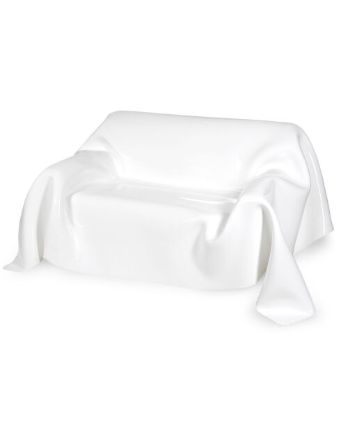 Sofá Drappeggi de plexiglás transparente gris ahumado - 200x120x47/70 cm