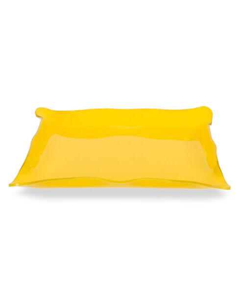 Fourre-Tout Drapé Drappeggi jaune - 20x15x3.5 cm