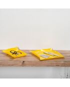 Fourre-Tout Drapé Drappeggi jaune - 20x15x3.5 cm