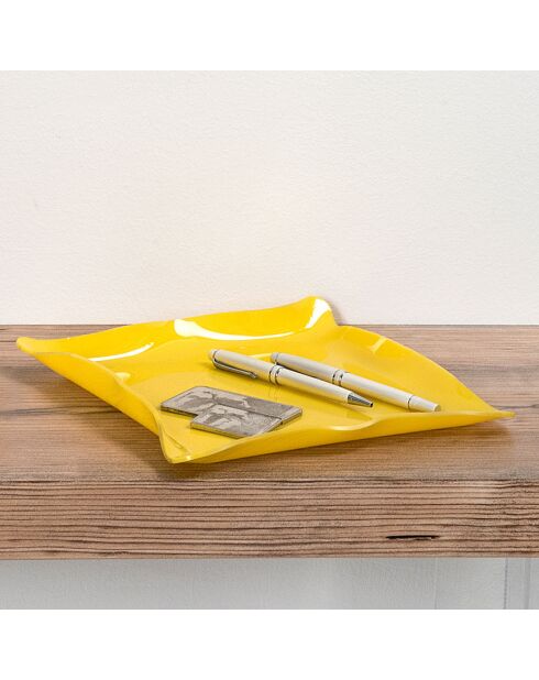 Fourre-Tout Drapé Drappeggi jaune - 20x15x3.5 cm