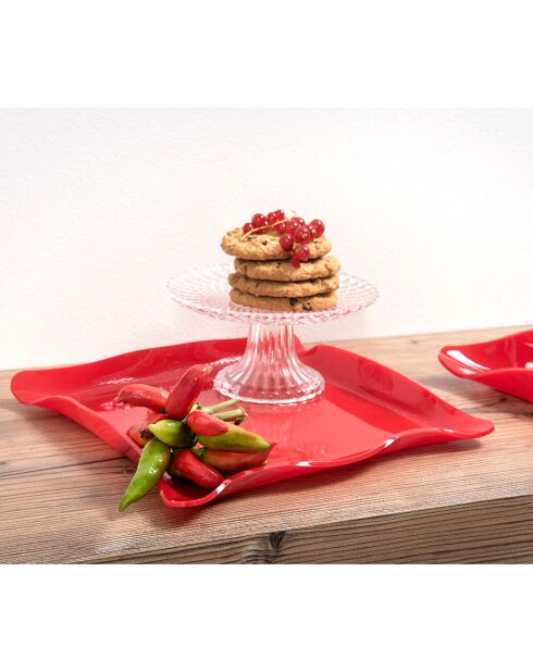 Fourre-Tout Drapé Drappeggi rouge - 20x15x3.5 cm