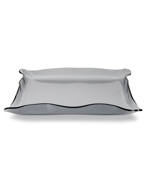 Fourre-Tout Drapé Drappeggi gris fumé - 20x15x3.5 cm