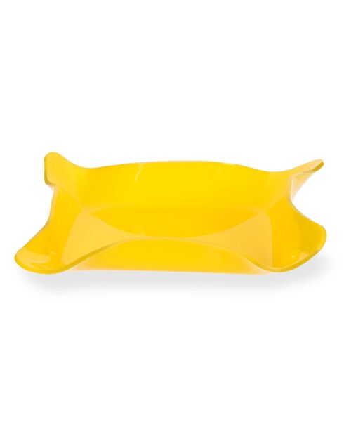 Fourre-Tout Drapé Drappeggi jaune - 23x23x3 cm