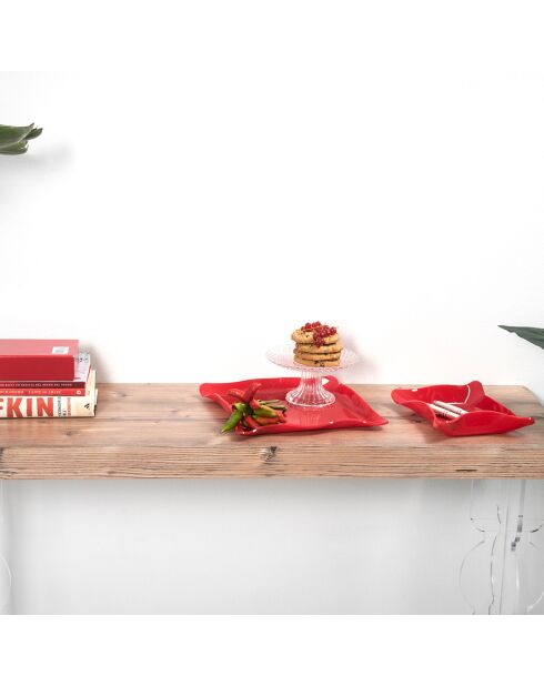 Fourre-Tout Drapé Drappeggi rouge - 23x23x3 cm