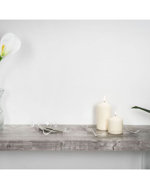 Fourre-Tout Drapé Drappeggi transparent - 23x23x3 cm