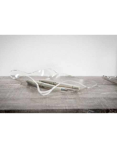 Fourre-Tout Drapé Drappeggi transparent - 23x23x3 cm