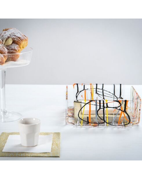 Porte-serviettes Bon Ton multicolore - 22x22x7.5 cm