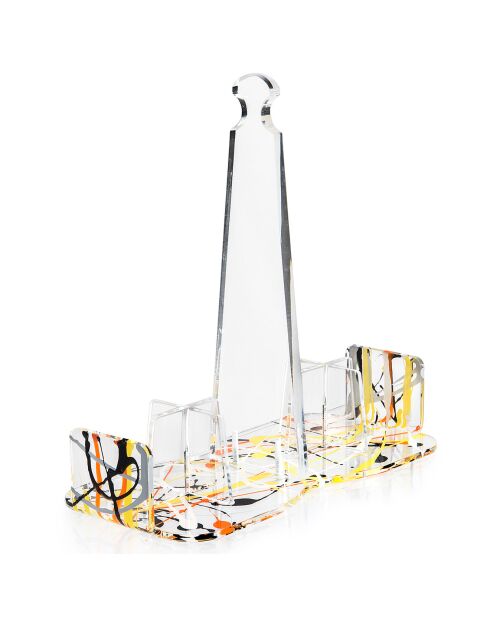 Porte-gobelet Bon Ton multicolore - 21.5x21.5x10 cm