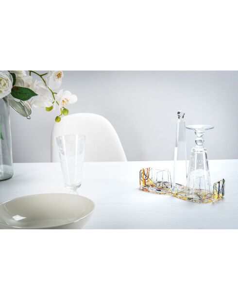 Porte-gobelet Bon Ton multicolore - 21.5x21.5x10 cm