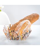 Corbeille à pain Bon Ton multicolore - 22x22x8.6 cm