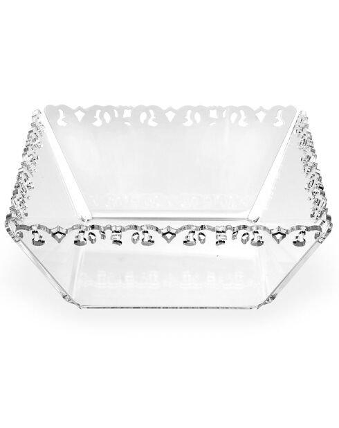 Porte-pain Galatea transparent - 22x22x8.6 cm