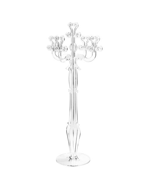 Chandelier à 5 bras transparent - 56x56x120 cm