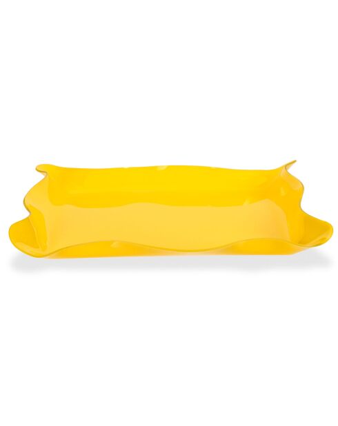 Plateau Drappeggi jaune - 41x31x5 cm