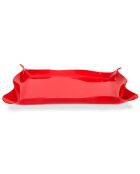 Plateau Drappeggi rouge - 41x31x5 cm