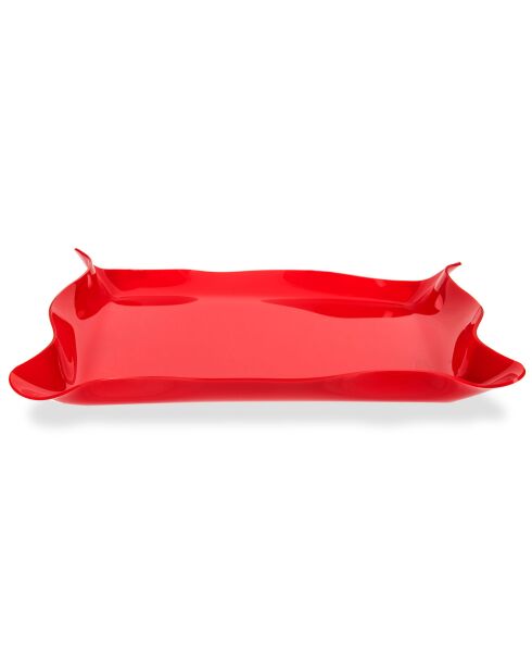 Plateau Drappeggi rouge - 41x31x5 cm