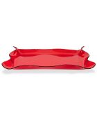 Plateau Drappeggi rouge/transparent - 55x32x5 cm