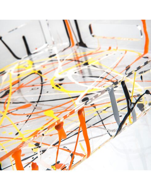 Grande vassoio Bon Ton multicolore - 45,5x32x5 cm