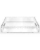 Petit Plateau Galatea transparent - 33x23x4 cm