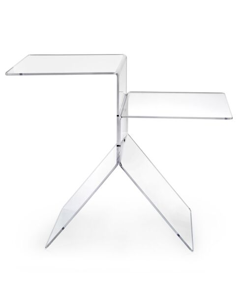 Table basse Bangles transparente - 56x28x46 cm