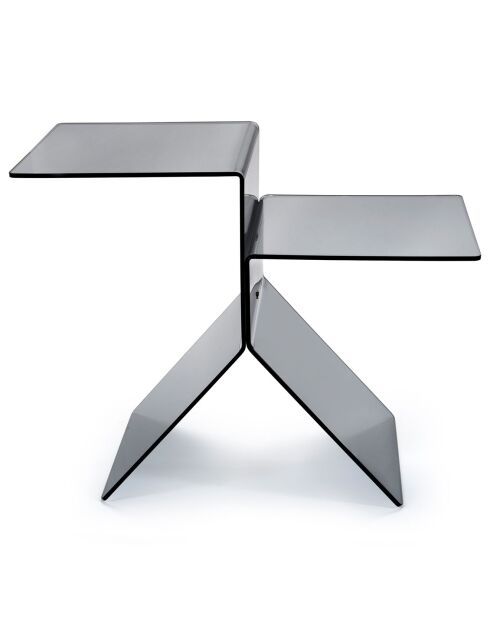 Table basse Bangles gris fumé - 56x28x46 cm