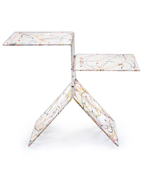 Mesita multicolor Bangles - 56x28x46 cm