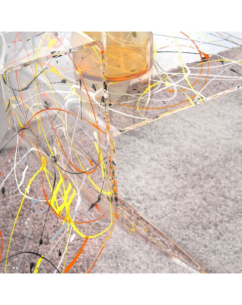 Table basse Bangles multicolore - 56x28x46 cm