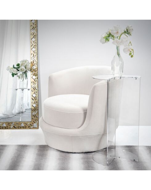 Table d'appoint Atari transparente - 37.5x32x67.5 cm