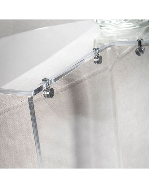 Table d'appoint Atari transparente - 37.5x32x67.5 cm