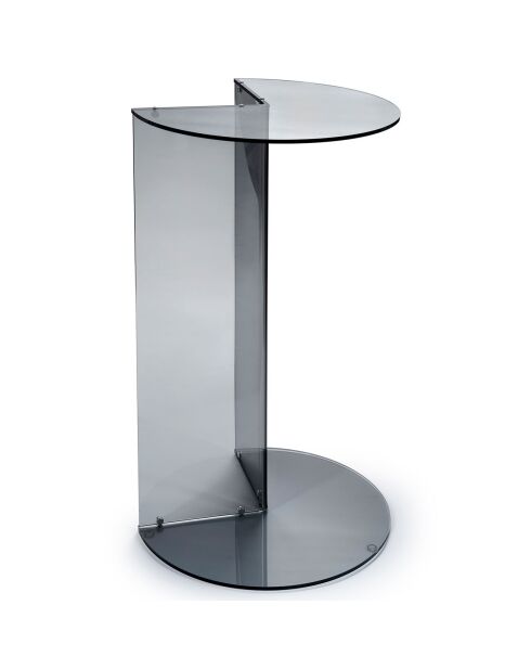 Table d'appoint Atari gris fumé - 37.5x32x67.5 cm