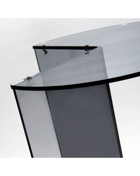 Table d'appoint Atari gris fumé - 37.5x32x67.5 cm