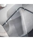 Table d'appoint Atari gris fumé - 37.5x32x67.5 cm