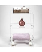 Chariot d'appoint Obvious transparent - 39.5x30x51 cm