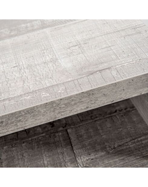 Table de chevet Lyn transparent/gris - 40x33x50 cm