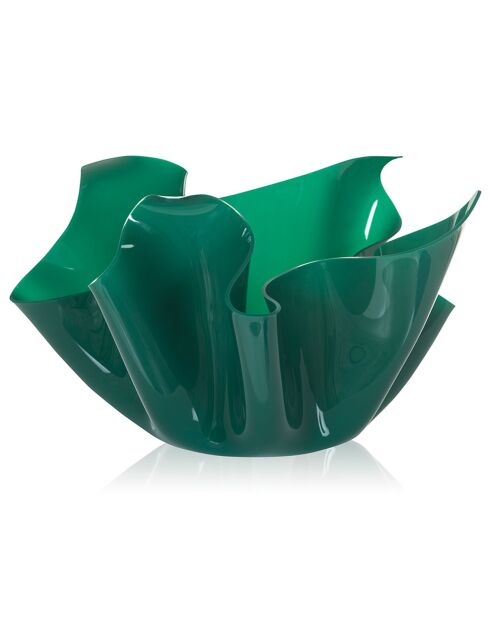 Petit vase Drapé Drappeggi vert foncé - 21x17x14 cm