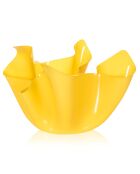 Petit vase Drapé Drappeggi jaune/transparent - 21x17x14 cm