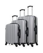 3 koffers 4 wielen simple Himalaya 55/65/75 cm grijs