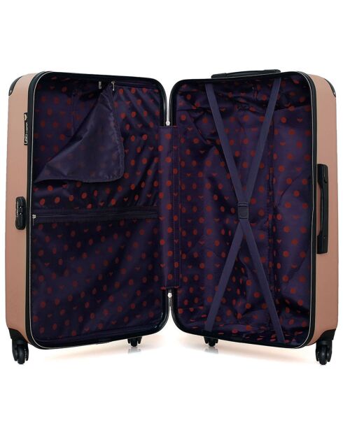 Marianne Medium Stay Koffer 4 enkele wielen 65 cm roségoud