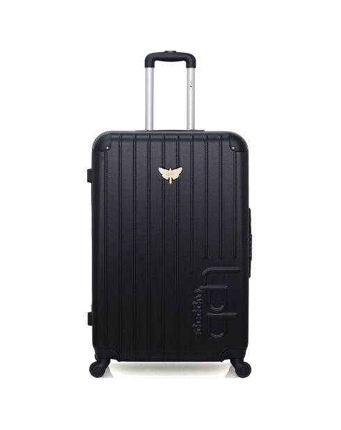 Mittelgroßer Reisekoffer 4 Einzelräder Marianne 65 cm schwarz