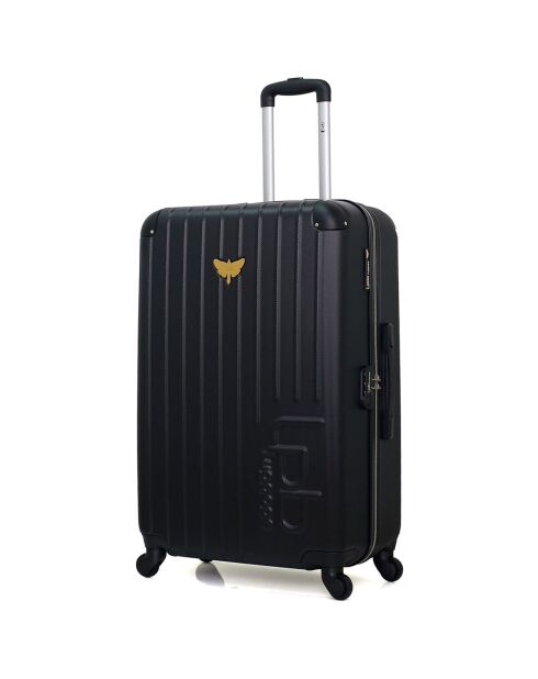 Mittelgroßer Reisekoffer 4 Einzelräder Marianne 65 cm schwarz