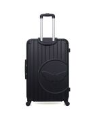 Mittelgroßer Reisekoffer 4 Einzelräder Marianne 65 cm schwarz