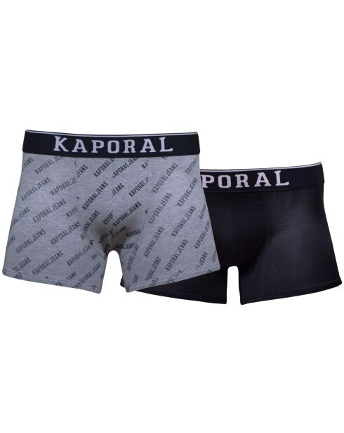 2 Boxers Narcy gris/noir
