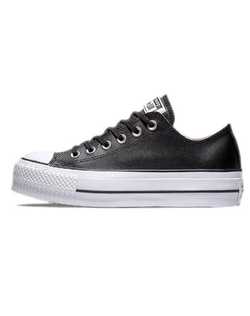 Sneakers en Cuir Platform Leather Ox noires