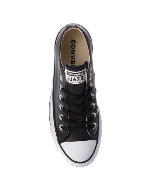 Sneakers en Cuir Platform Leather Ox noires